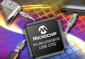 Microchip Technology добавляет в 16-разрядные MCU с рекордно малым энергопотреблением поддержку USB 2.0 OTG